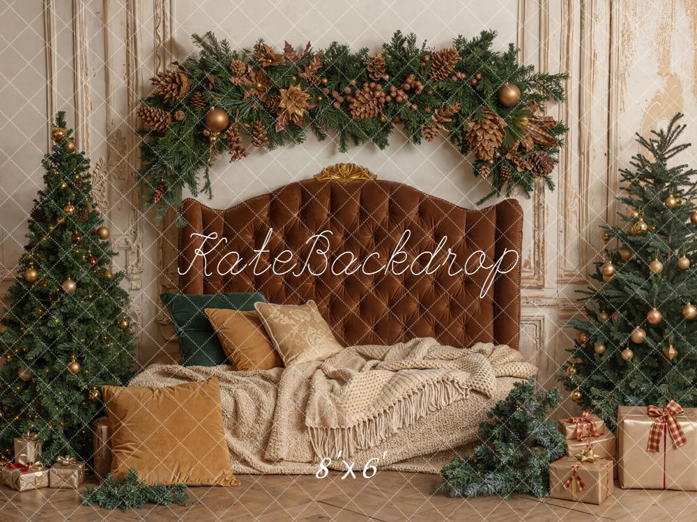 Kate Christmas Headboard Trees Backdrop Designed by Emetselch - Kate Backdrop AU