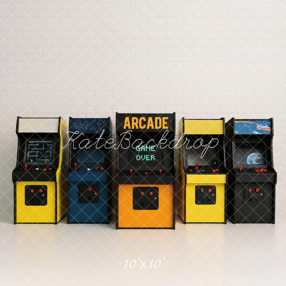 Kate Arcade Machines Brick Wall Backdrop Designed by Ashley Paul