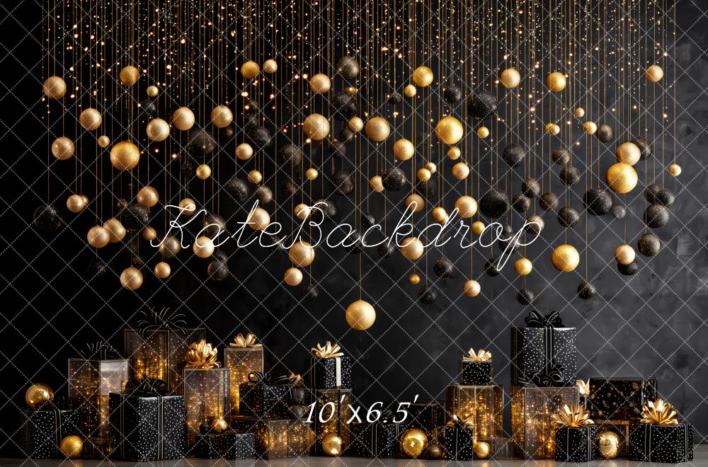Kate Black Gold Ornaments Presents Sparkle Backdrop Designed by Patty Roberts - Kate Backdrop AU