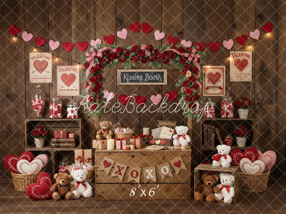 Kate Valentine Kissing Booth Backdrop Designed by Emetselch