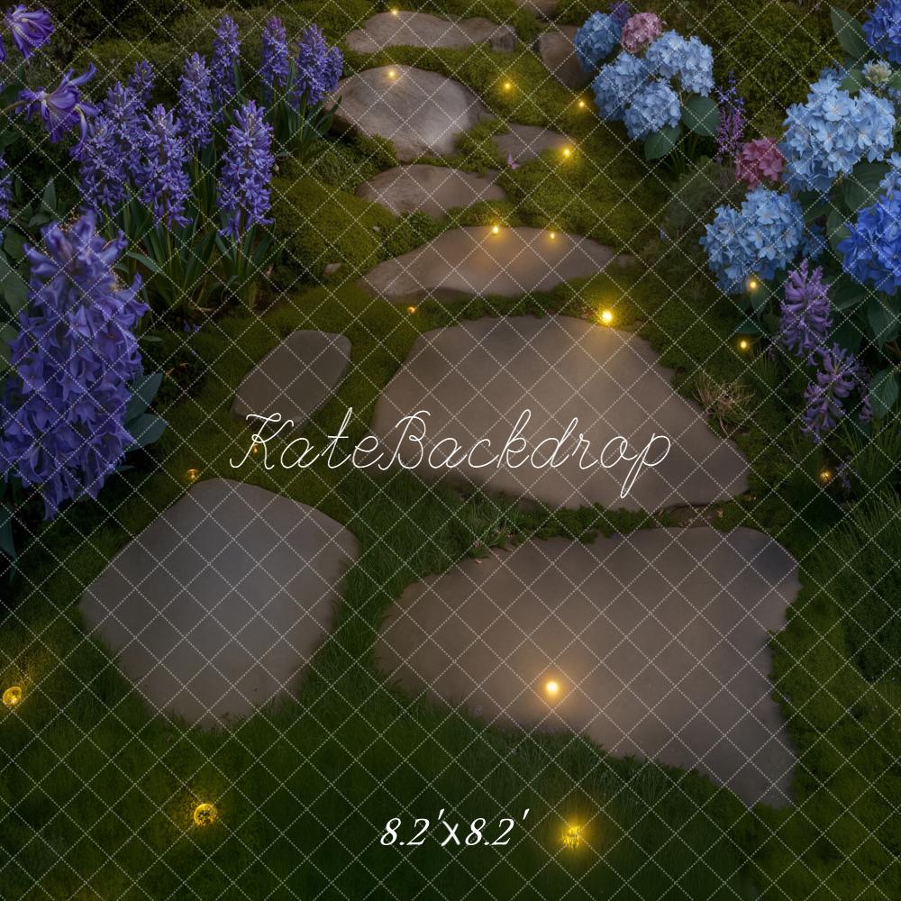 Kate Garden Stone Flowers Path Backdrop Designed by Kate Image