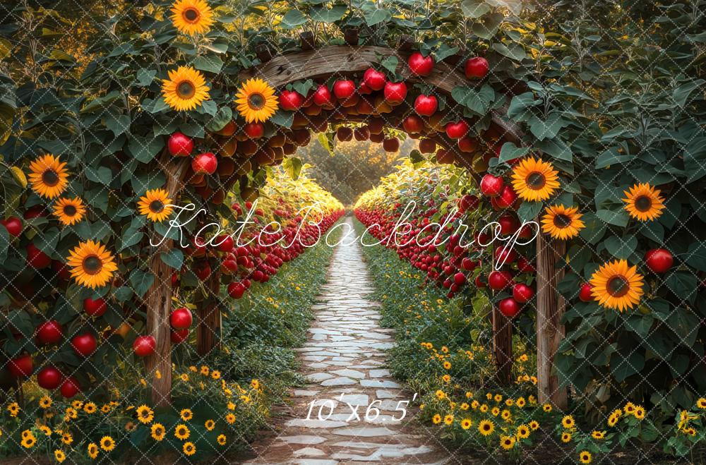 Kate Sunflower Arch Apple Fall Backdrop Designed by Mini MakeBelieve
