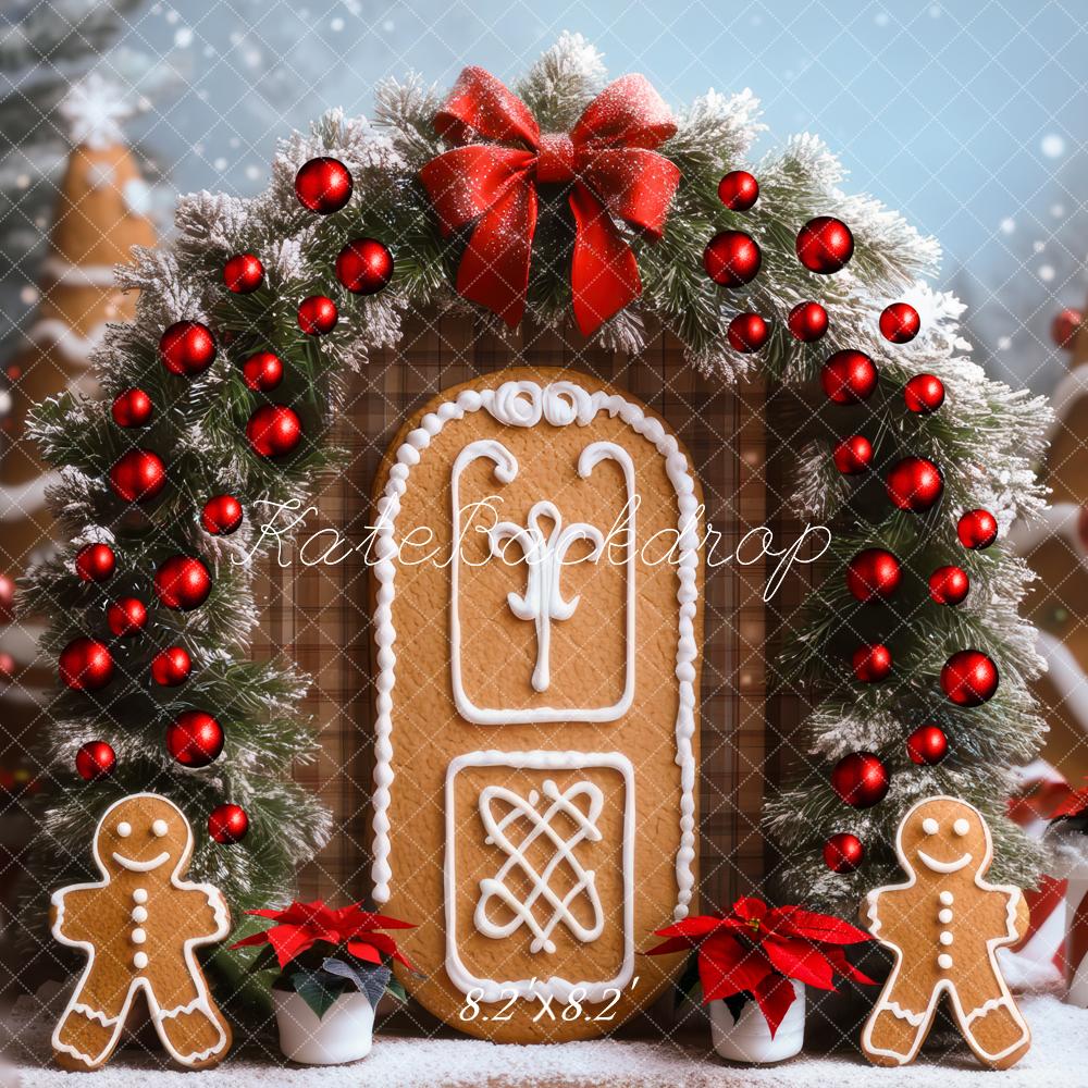 Kate Christmas Gingerbread Arch Trees Backdrop Designed by Mini MakeBelieve - Kate Backdrop AU