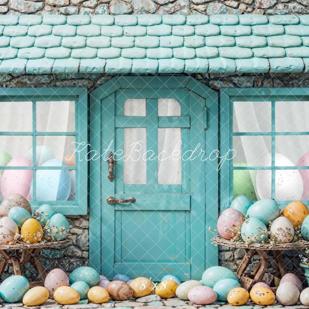 Kate Easter Eggs Stone House Backdrop Designed by Emetselch