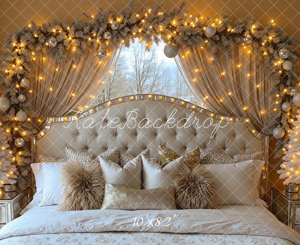 Kate Christmas Bedhead Lights Backdrop Designed by Mini MakeBelieve
