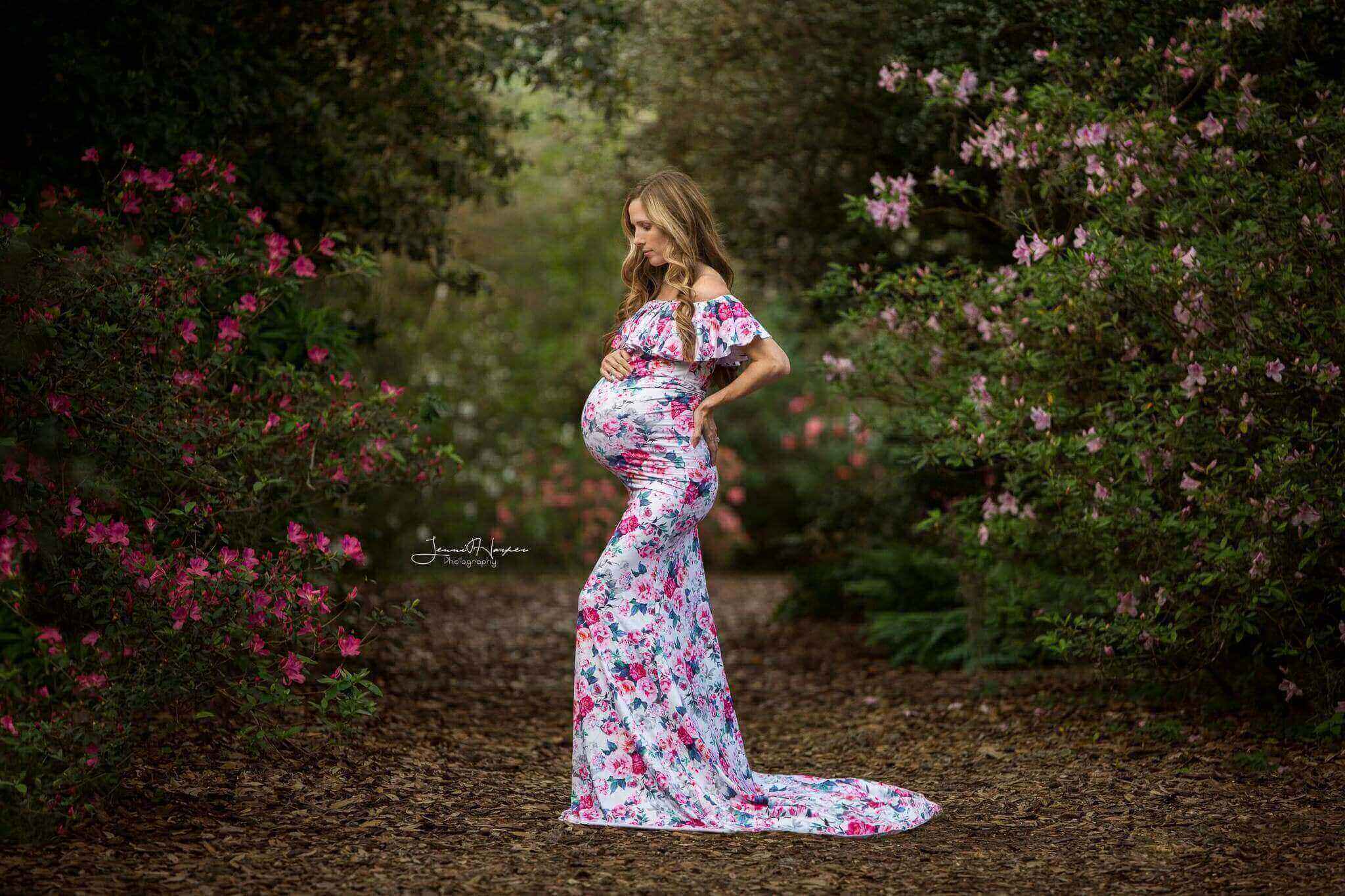 Kate Pink Floral Garden spring Backdrop for Photography Designed by Pine Park Collection - Kate Backdrop AU