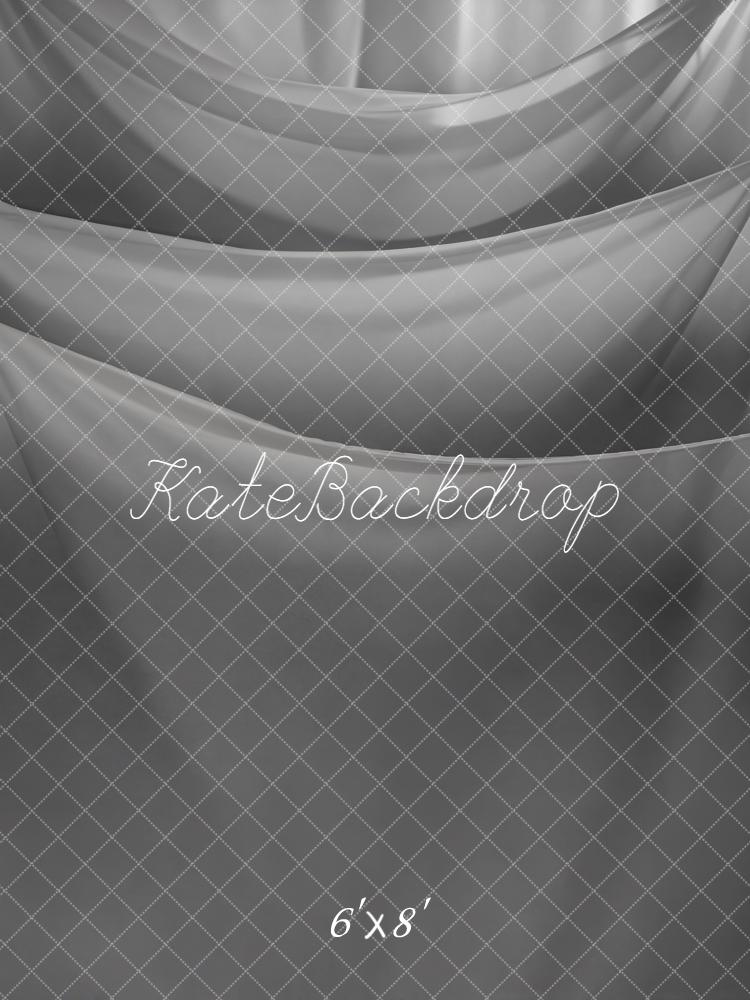 Kate Grey Draped Curtain Layers Backdrop Designed by Kate Image - Kate Backdrop AU