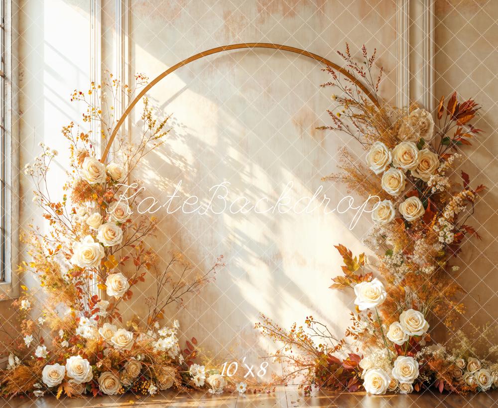 Kate Flower Arch Sunlight Fleece Backdrop Designed by Emetselch