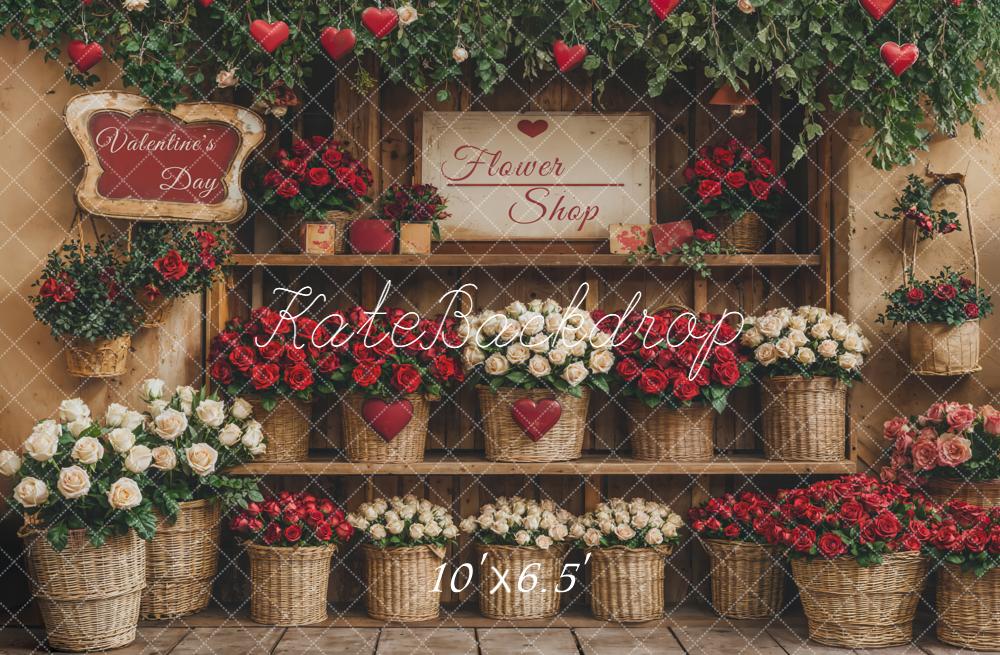 Kate Valentine Flower Shop Backdrop Designed by Emetselch