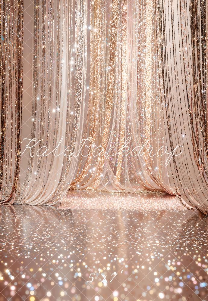 Kate Glitter Curtain Sparkle Floor Backdrop Designed by Chain