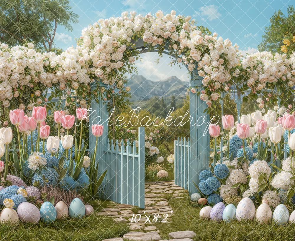 Kate Easter Flower Arch Garden Backdrop Designed by Emetselch
