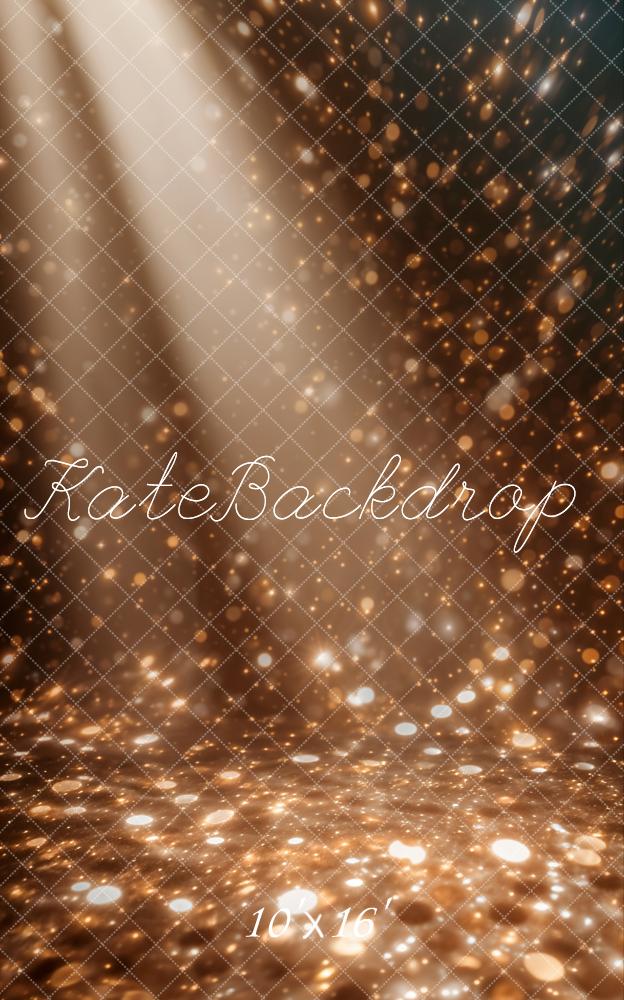 Kate Sweep Golden Bokeh Light Rays Backdrop Designed by Chain Photography - Kate Backdrop AU