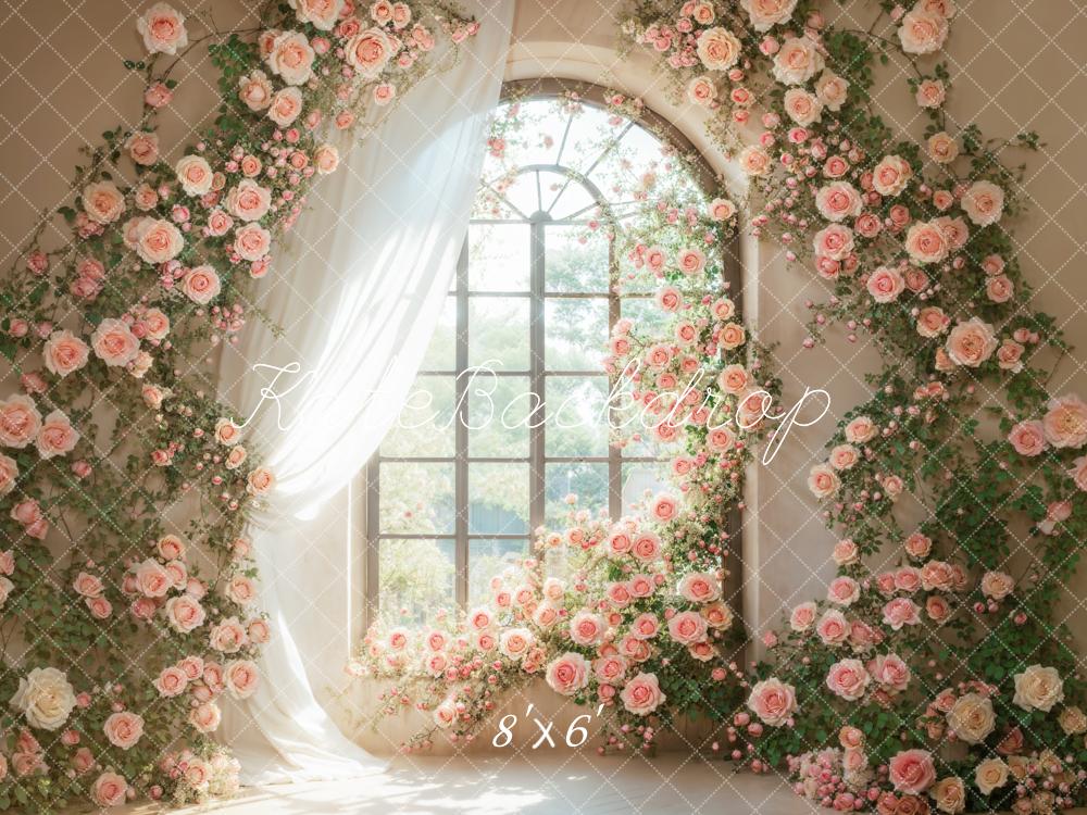 Kate Flower Window Spring Backdrop Designed by Emetselch - Kate Backdrop AU
