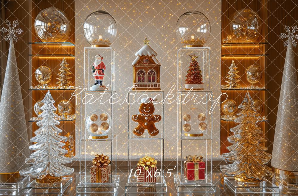 Kate Christmas Santa Gingerbread Backdrop Designed by Mini MakeBelieve - Kate Backdrop AU
