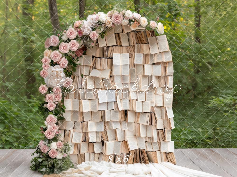 Kate Flower Arch Books Forest Backdrop Designed by Mini MakeBelieve - Kate Backdrop AU