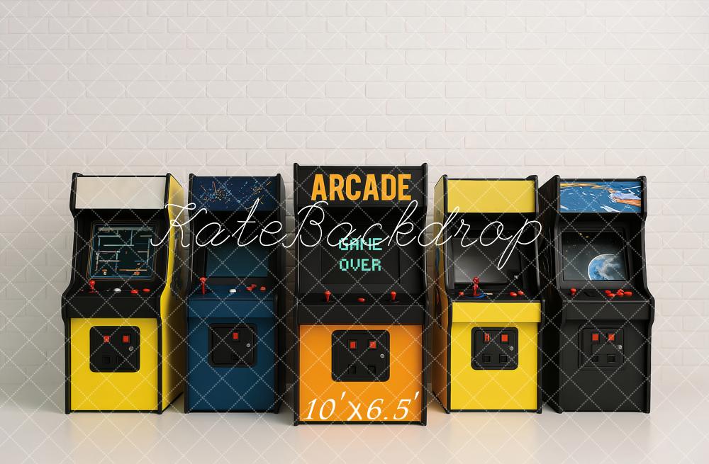 Kate Arcade Machines Brick Wall Backdrop Designed by Ashley Paul