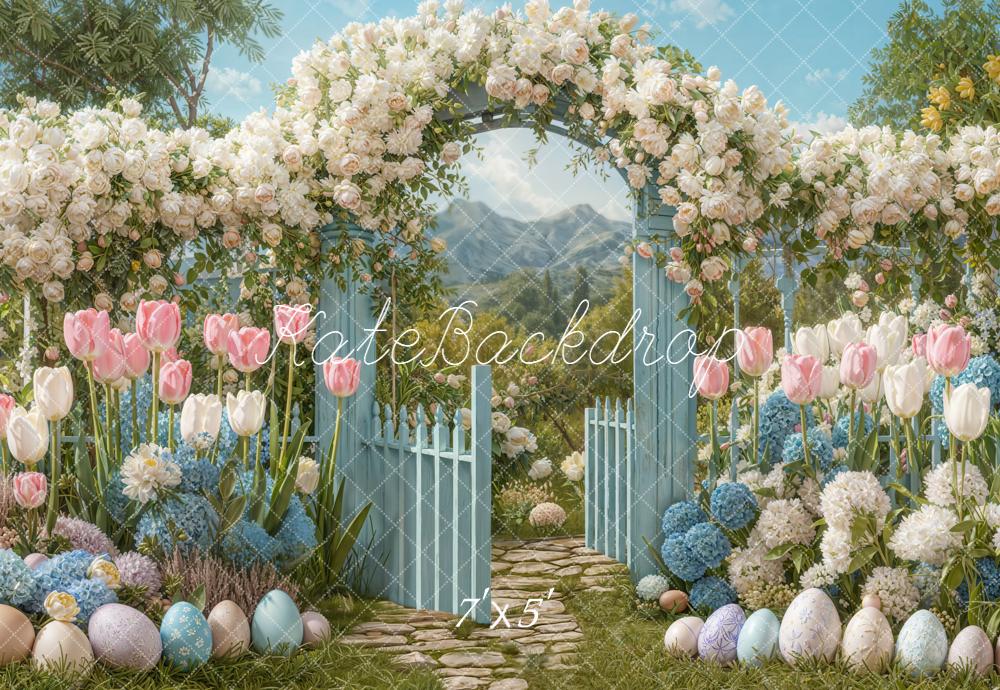 Kate Easter Flower Arch Garden Backdrop Designed by Emetselch