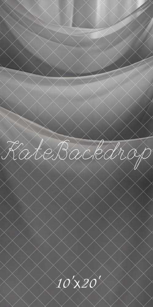 Kate Grey Draped Curtain Layers Backdrop Designed by Kate Image - Kate Backdrop AU
