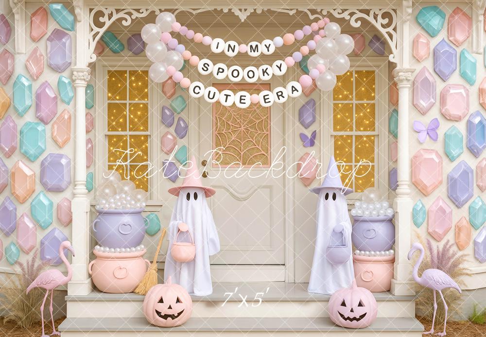 Kate Halloween Pastel Ghosts Backdrop Designed by Mini MakeBelieve - Kate Backdrop AU