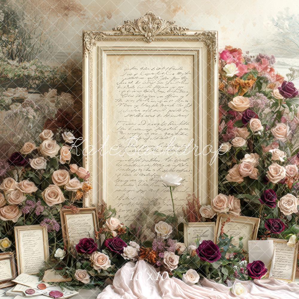 Kate Wedding Roses Vintage Frames Backdrop Designed by Mini MakeBelieve