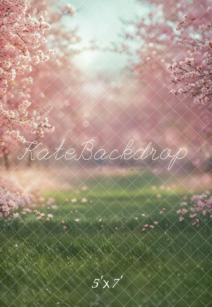 Kate Spring Cherry Blossom Meadow Backdrop Designed by Emetselch