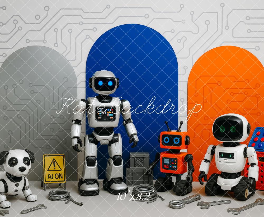 Kate Robots Dog Circuit Backdrop Designed by Patty Roberts - Kate Backdrop AU