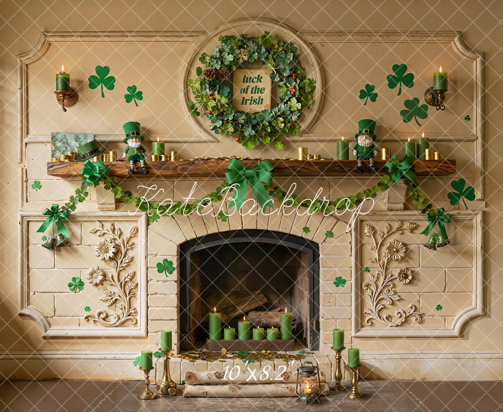 Kate Shamrock St Patrick's Day Garland Backdrop Designed by Emetselch