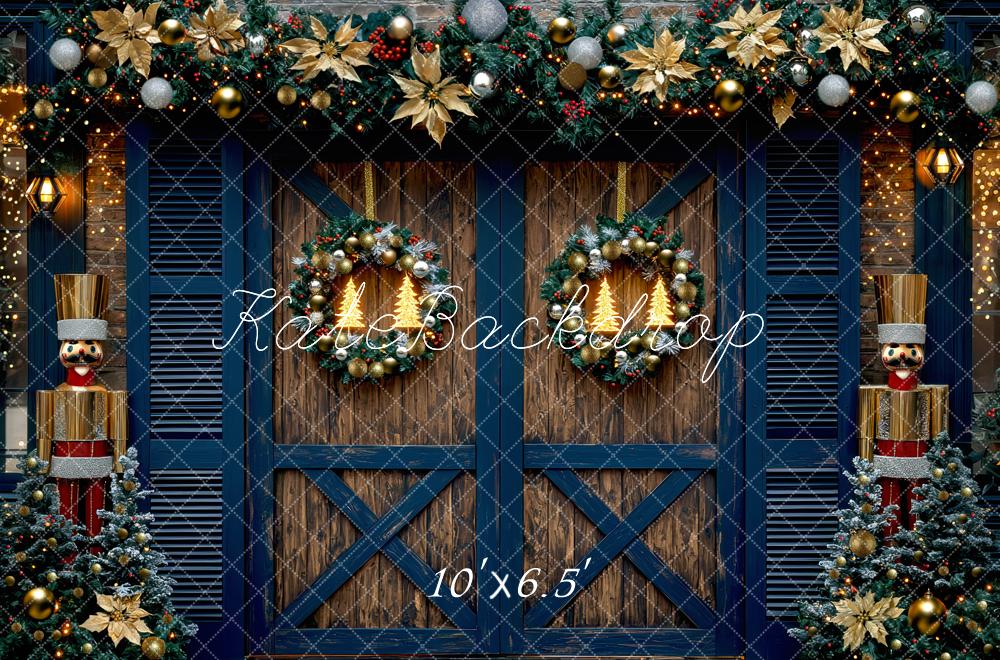 Kate Christmas Garland Door Backdrop Designed by Mini MakeBelieve - Kate Backdrop AU