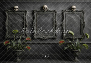 Kate Halloween Skull Retro Wall Backdrop Designed by Mini MakeBelieve