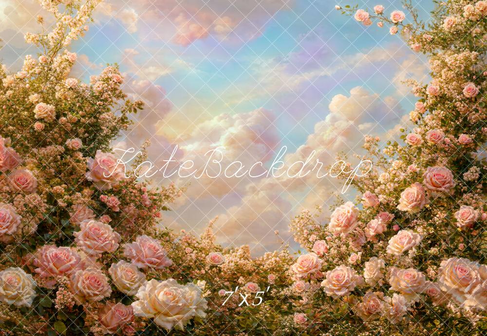 Kate Spring Flower Sky Backdrop Designed by Chain