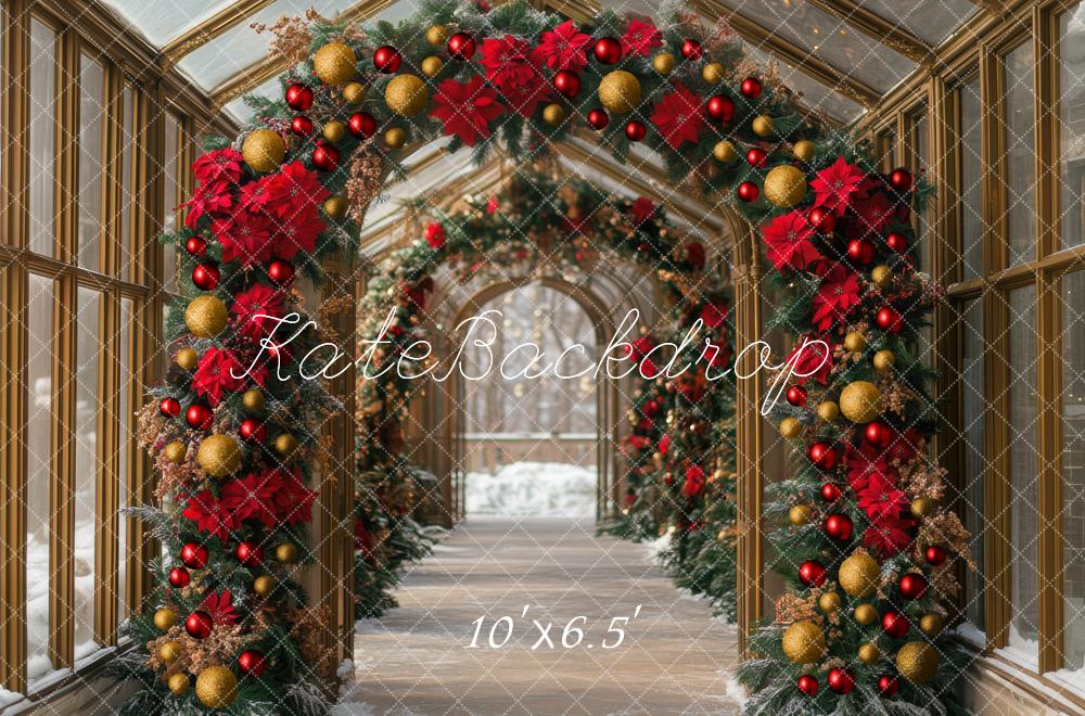 Kate Christmas Flower Arch Backdrop Designed by Mini MakeBelieve - Kate Backdrop AU
