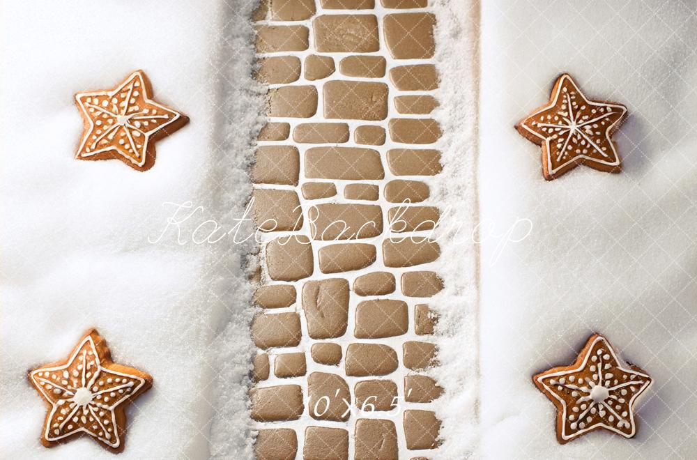 Kate Christmas Gingerbread Star Cookies Backdrop Designed by Mandy Ringe