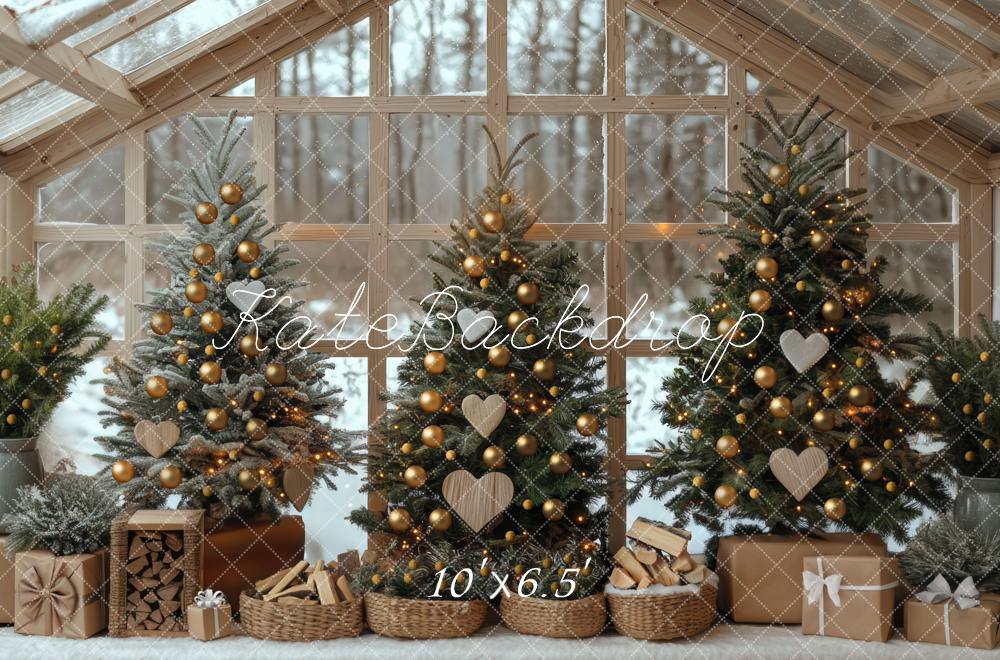 Kate Christmas Tree Glasshouse Wood Backdrop Designed by Mini MakeBelieve - Kate Backdrop AU