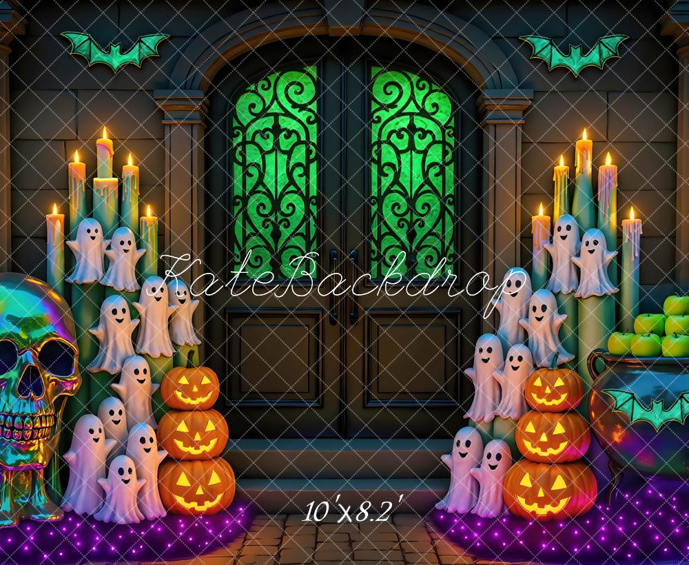 Kate Halloween Ghosts Skull Backdrop Designed by Mini MakeBelieve