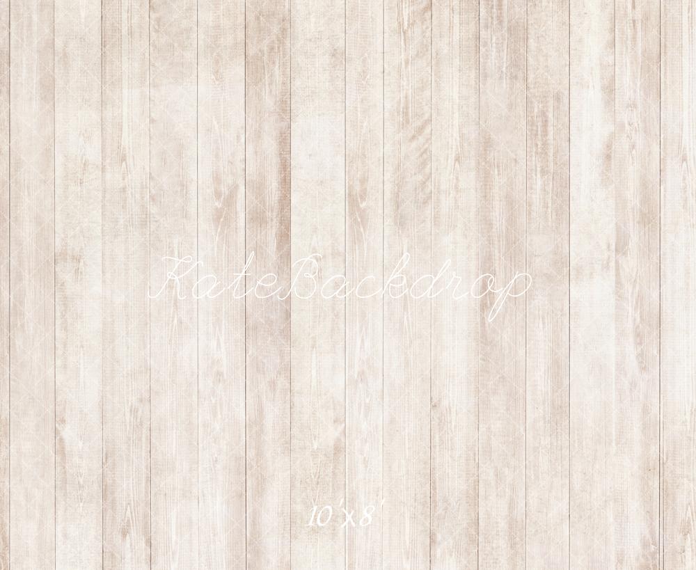Kate Light Wood Vintage Wall Fleece Backdrop Designed by Emetselch - Kate Backdrop AU
