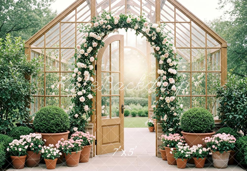 Kate Spring Greenhouse Plants Backdrop Designed by Patty Roberts
