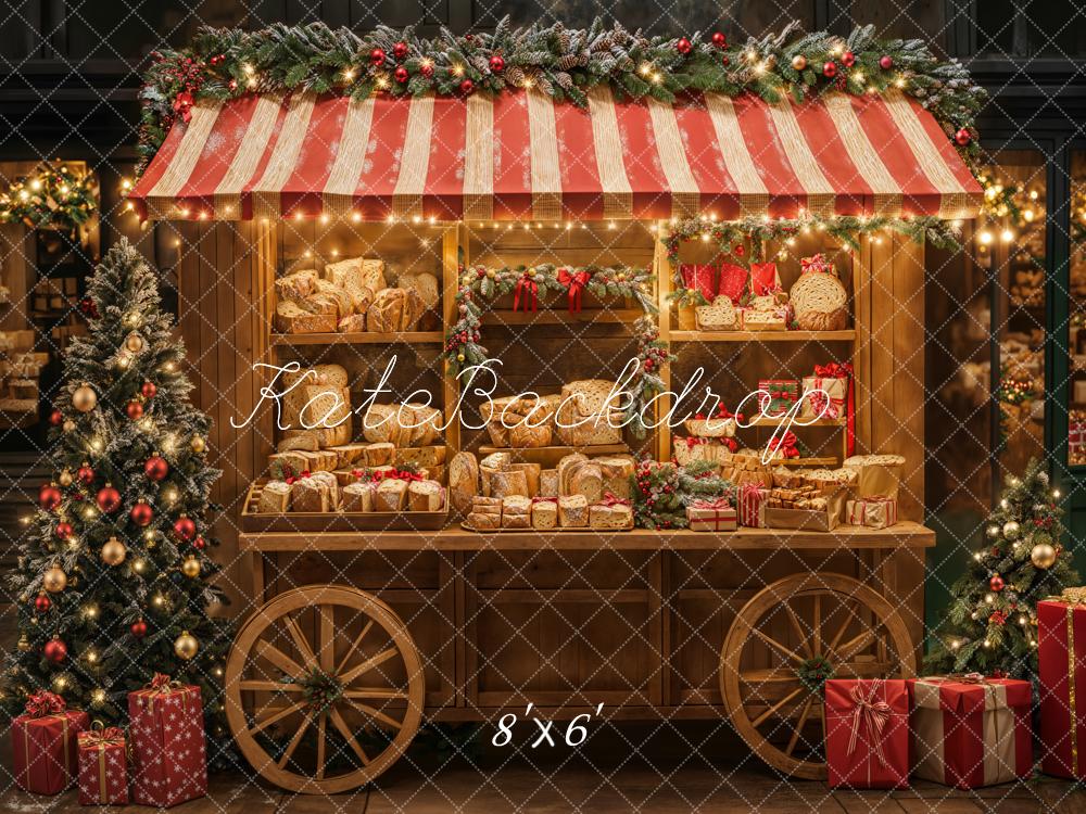 Kate Christmas Stall Fleece Backdrop Designed by Emetselch