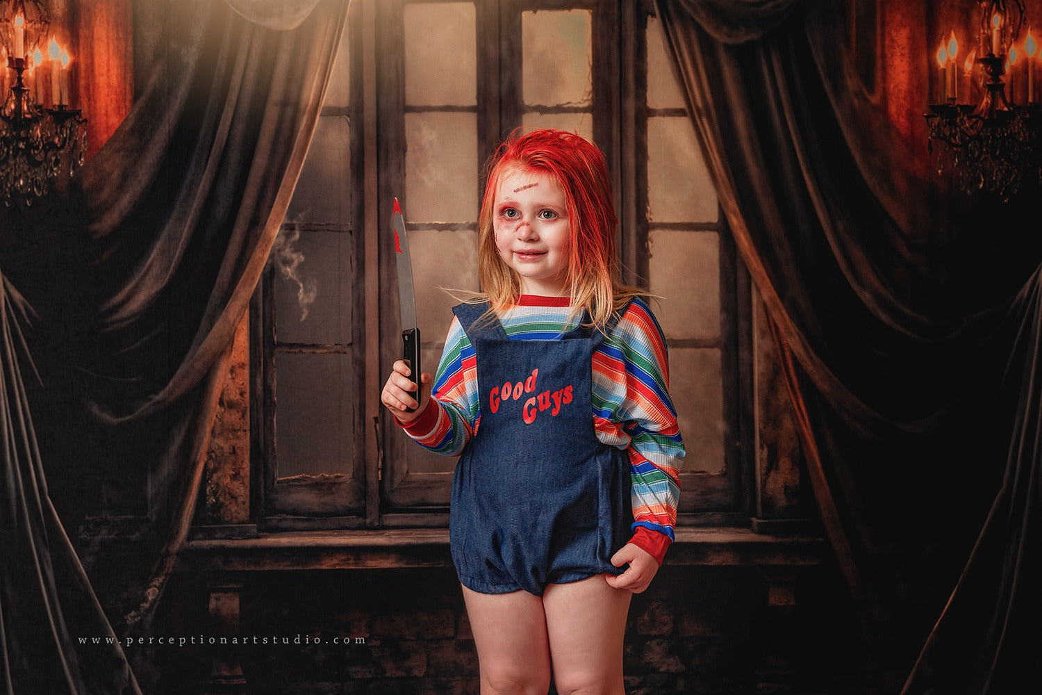 Kate Halloween Dark Stage Curtain Backdrop Designed by Emetselch - Kate Backdrop AU