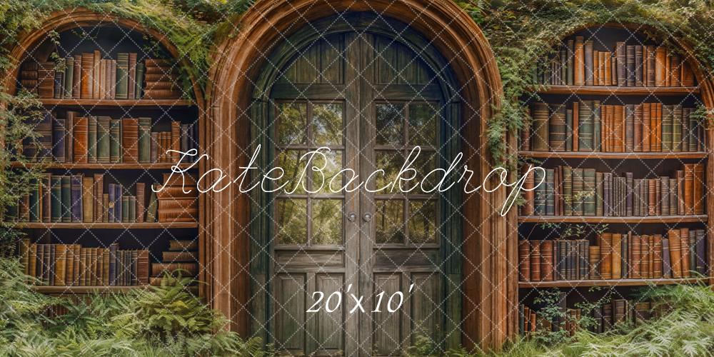 Kate Book Door Library Forest Backdrop Designed by Emetselch - Kate Backdrop AU