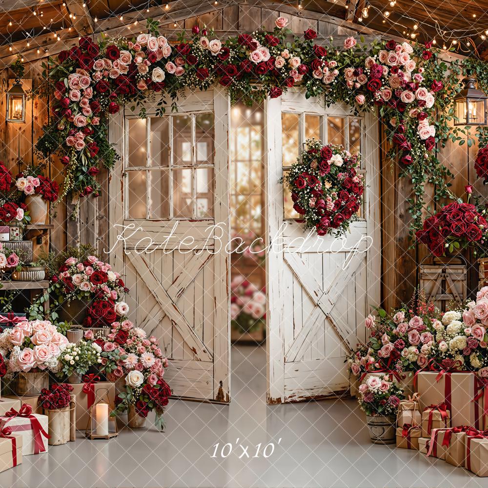 Kate Flower Arch Rustic Barn Gifts Backdrop Designed by Emetselch