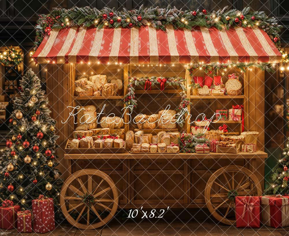 Kate Christmas Stall Fleece Backdrop Designed by Emetselch