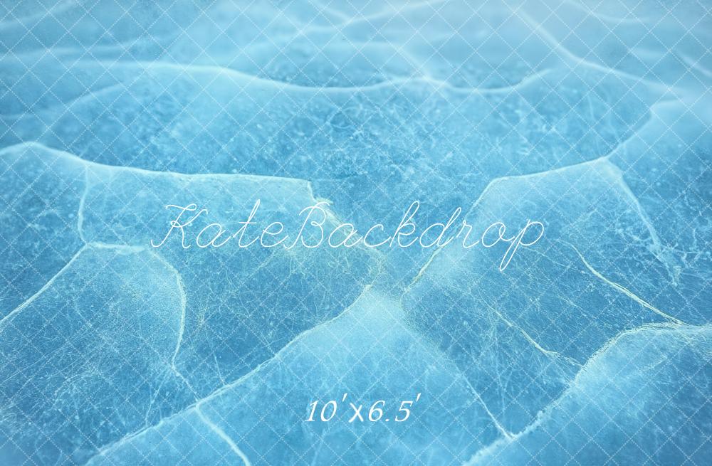 Kate Blue Ice Abstract Texture Backdrop Designed by Emetselch