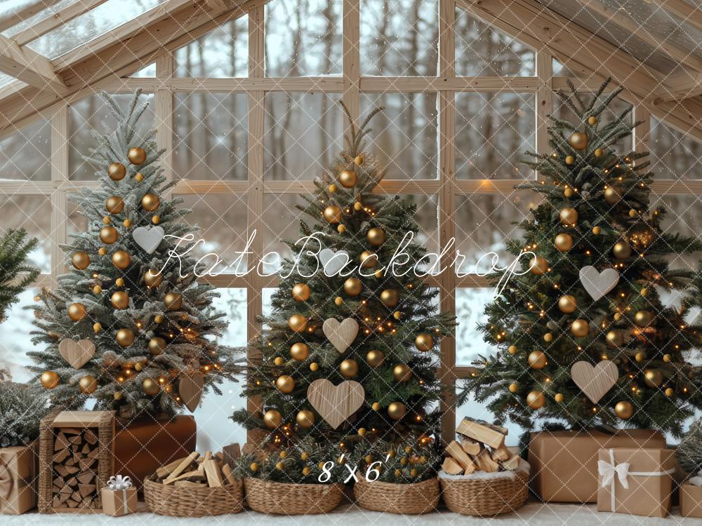 Kate Christmas Tree Glasshouse Wood Backdrop Designed by Mini MakeBelieve - Kate Backdrop AU