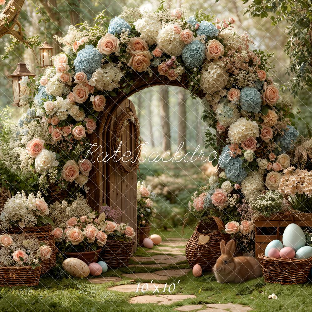 Kate Easter Bunny Arch Forest Backdrop Designed by Emetselch