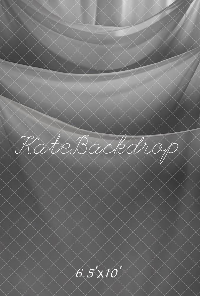 Kate Grey Draped Layers Fleece Backdrop Designed by Kate Image - Kate Backdrop AU