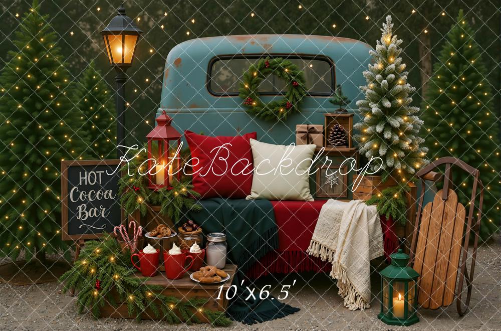 Kate Christmas Hot Cocoa Bar Backdrop Designed by Mini MakeBelieve