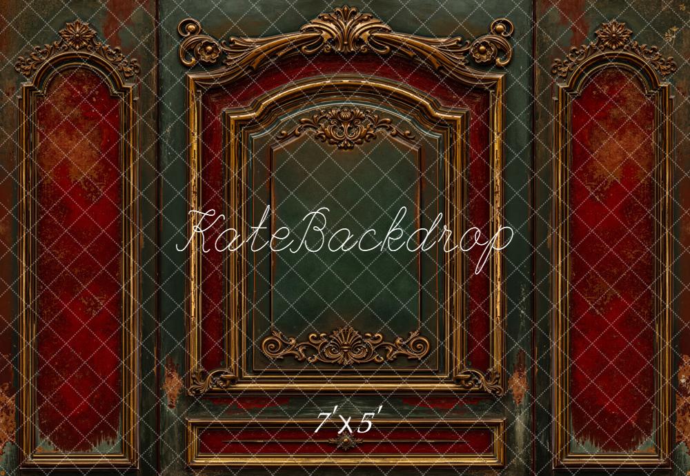 Kate Vintage Wall Gold Details Backdrop Designed by Emetselch - Kate Backdrop AU