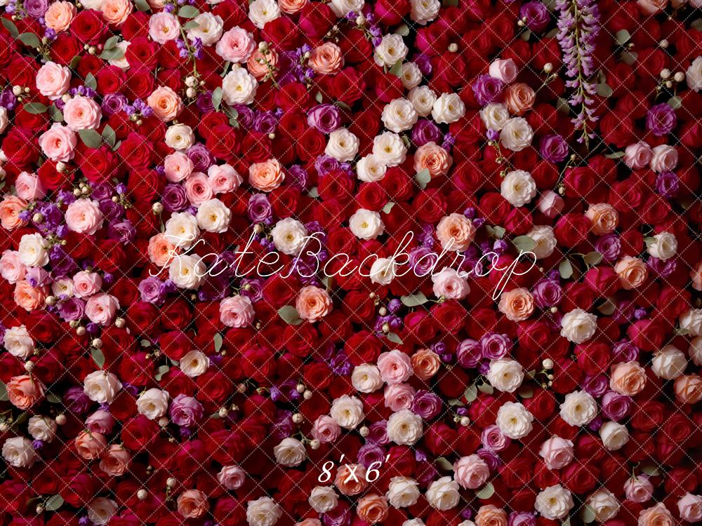 15% OFF Kate Red Pink Rose Wall Backdrop Designed by Mini MakeBelieve - Kate Backdrop AU