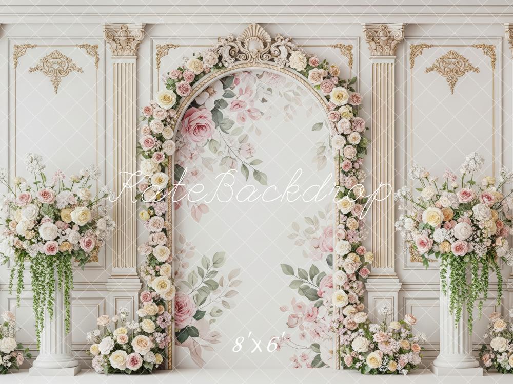 Kate Arch Floral Wall Classical Backdrop Designed by Patty Roberts
