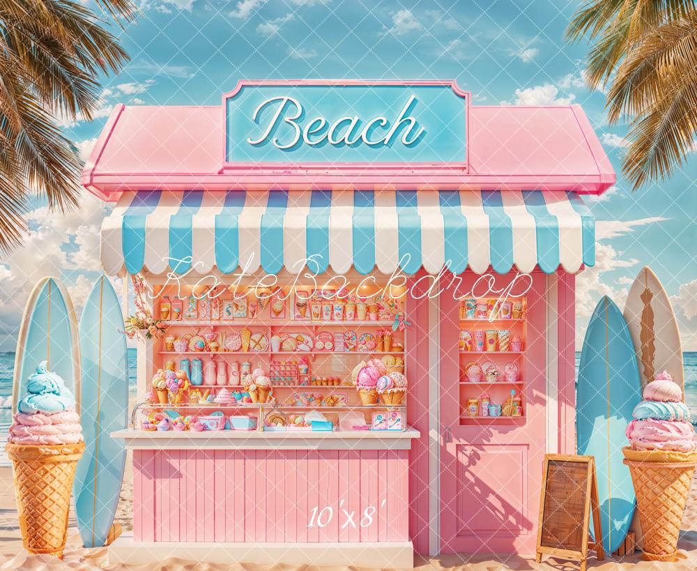 Kate Beach Sweet Shop Surfboards Fleece Backdrop Designed by Chain - Kate Backdrop AU